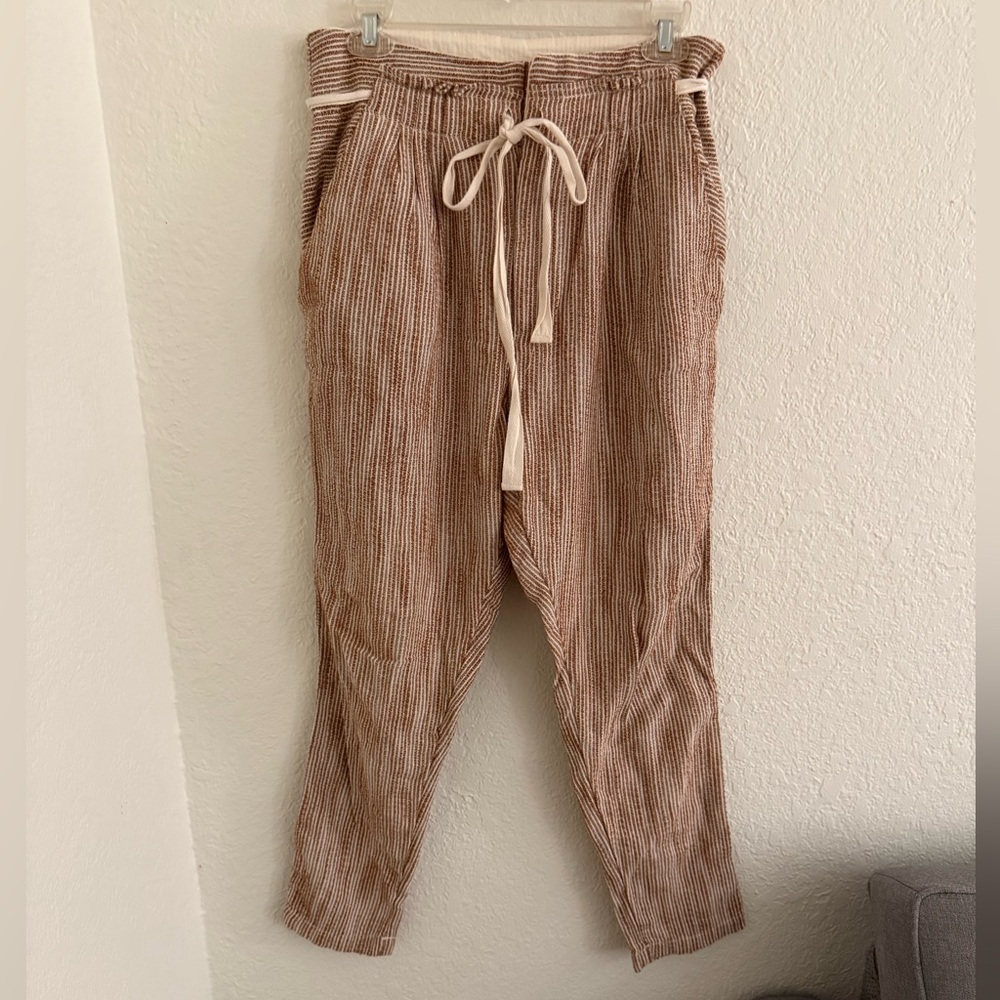 Free People Beige Corduroy Joggers
